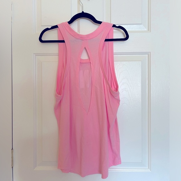 PINK Victoria’s Secret Open Back Sleeveless Shirt | Women’s M | NWT - Picture 3 of 3